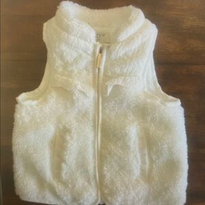 Cozy White Kids Vest